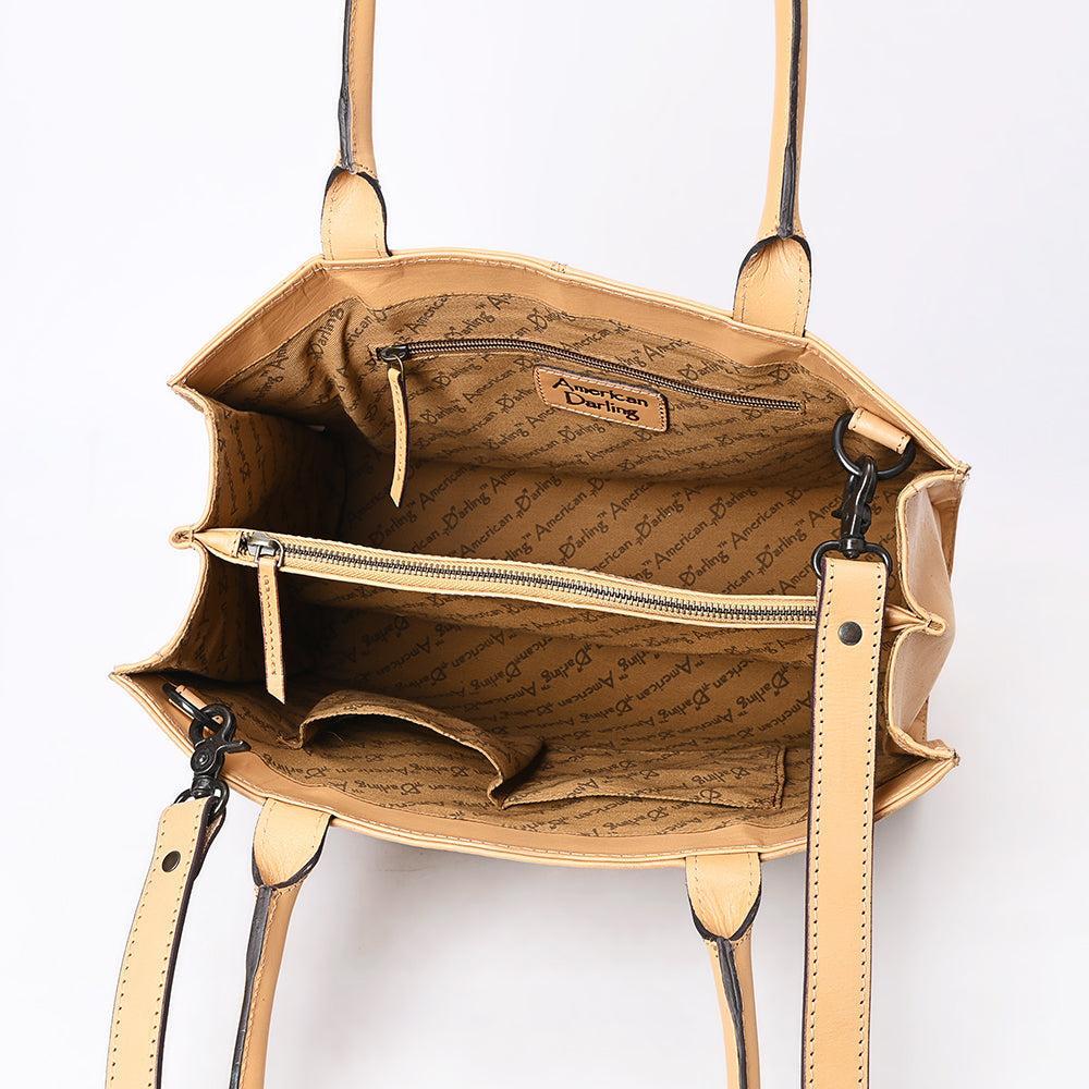 American Darling Hand-Tooled Genuine Leather Bag
