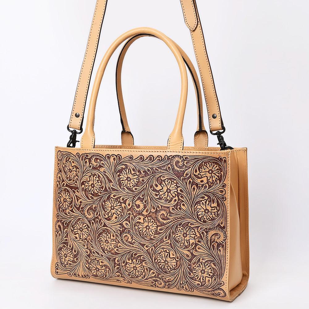 American Darling Hand-Tooled Genuine Leather Bag