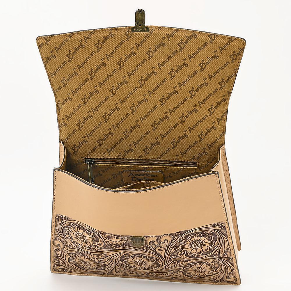 American Darling Hand-Tooled Genuine Leather Tote