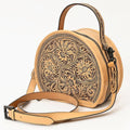 American Darling Hand-Tooled Genuine Leather Canteen Bag
