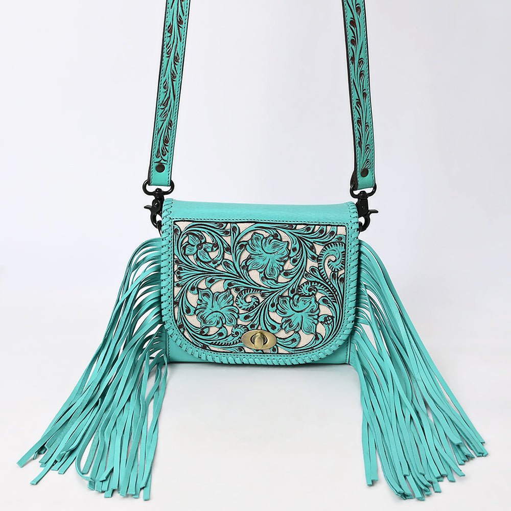 American Darling Small Crossbody Hand Tooled Genuine Leather