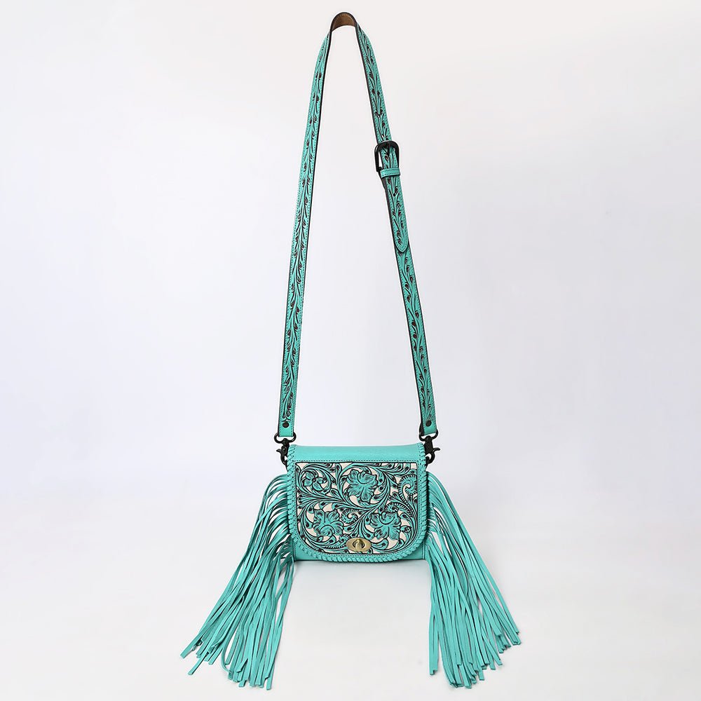 American Darling Small Crossbody Hand Tooled Genuine Leather