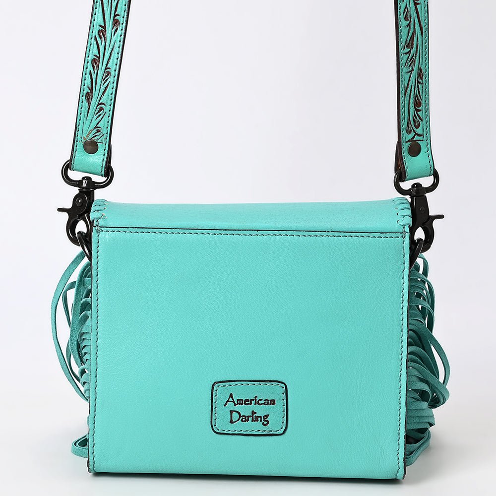 American Darling Small Crossbody Hand Tooled Genuine Leather