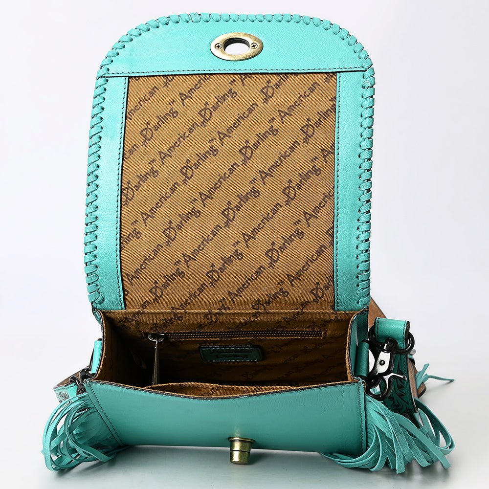 American Darling Small Crossbody Hand Tooled Genuine Leather