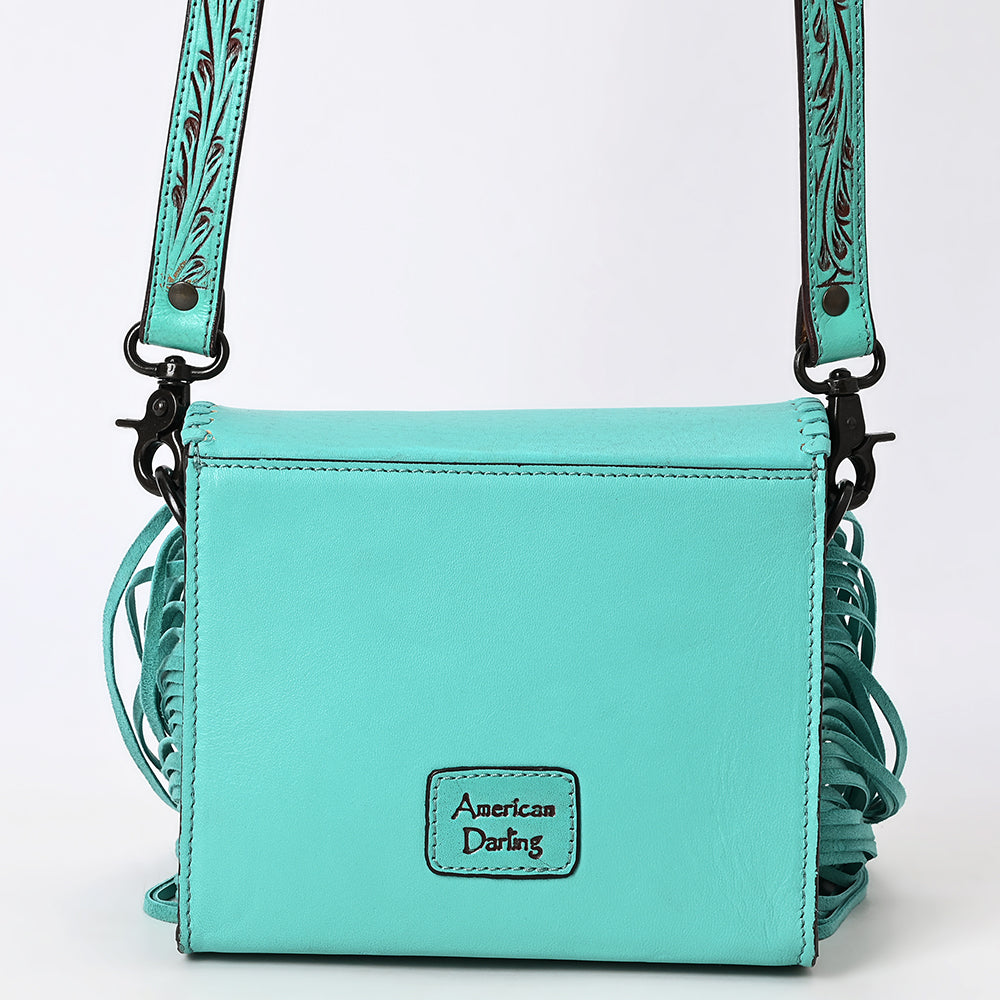 American Darling Small Crossbody Beautifully Hand Tooled Genuine Leather Women Bag Western Handbag Purse