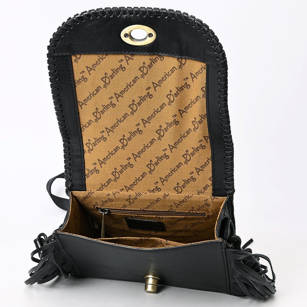 American Darling Small Crossbody Hand Tooled Genuine Leather