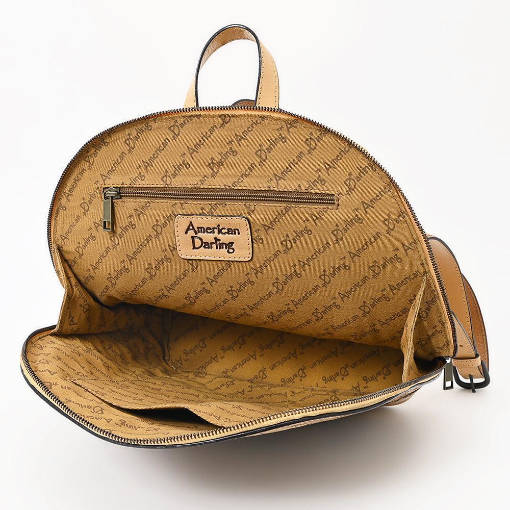 American Darling Hand-Tooled Genuine Leather Backpack