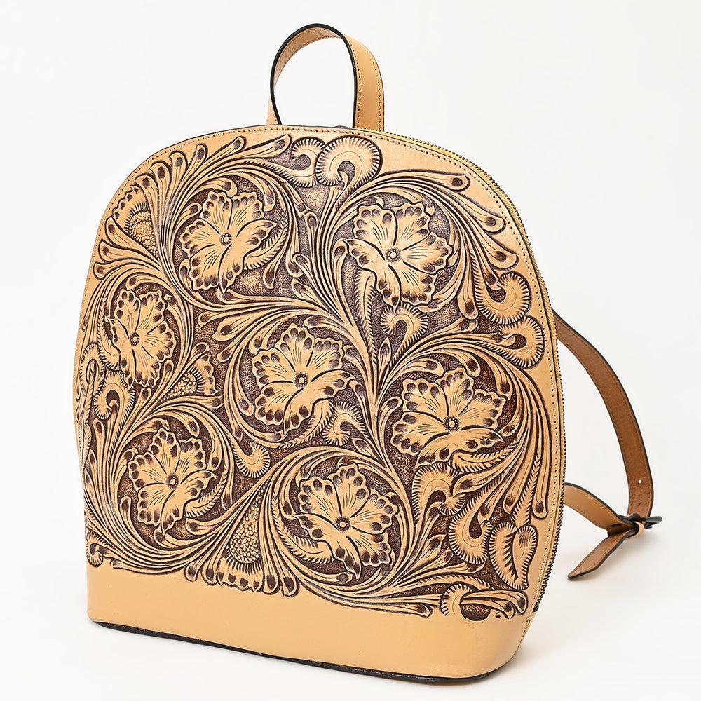 American Darling Hand-Tooled Genuine Leather Backpack