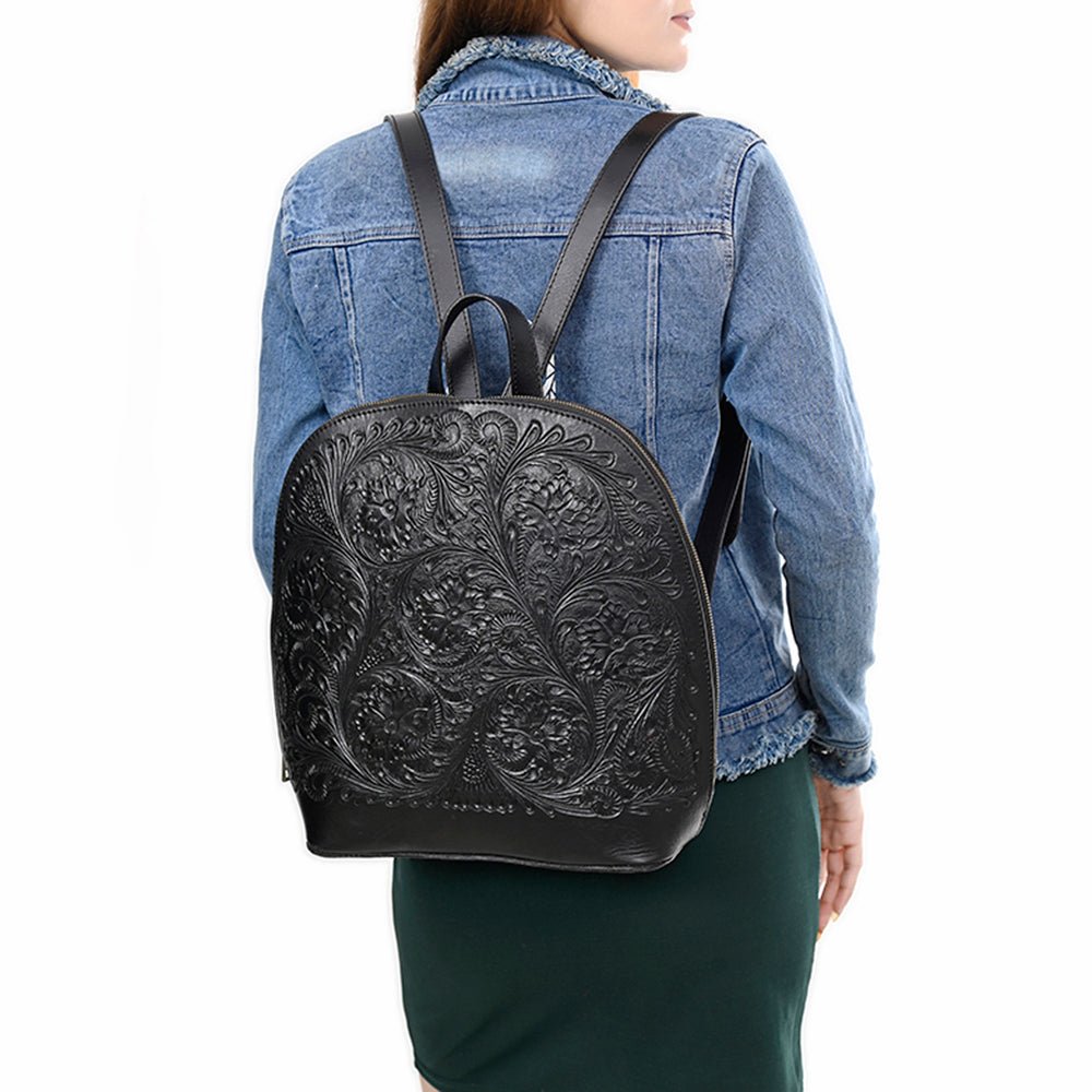American Darling Backpack Hand Tooled Genuine Leather
