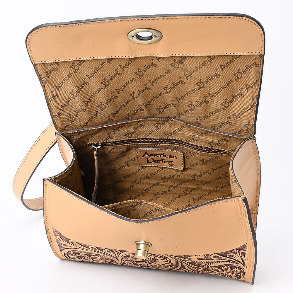 American Darling Hand-Tooled Genuine Leather Tote