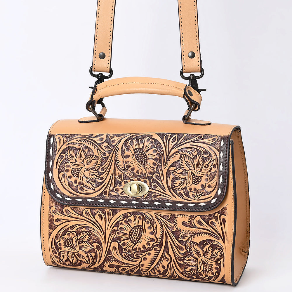 American Darling Hand-Tooled Genuine Leather Tote