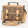 American Darling Hand-Tooled Genuine Leather Briefcase
