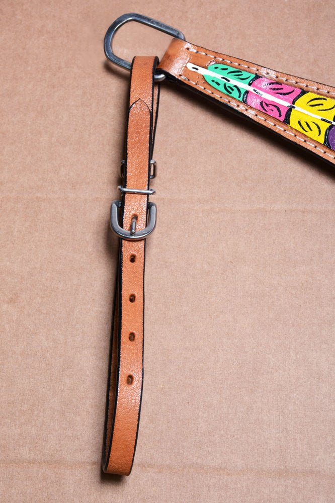 HILASON W. H. Genuine Leather Breast Collar Tan – Hilason
