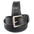 HILASON Western Heavy Duty Genuine Leather Mens Belt Black