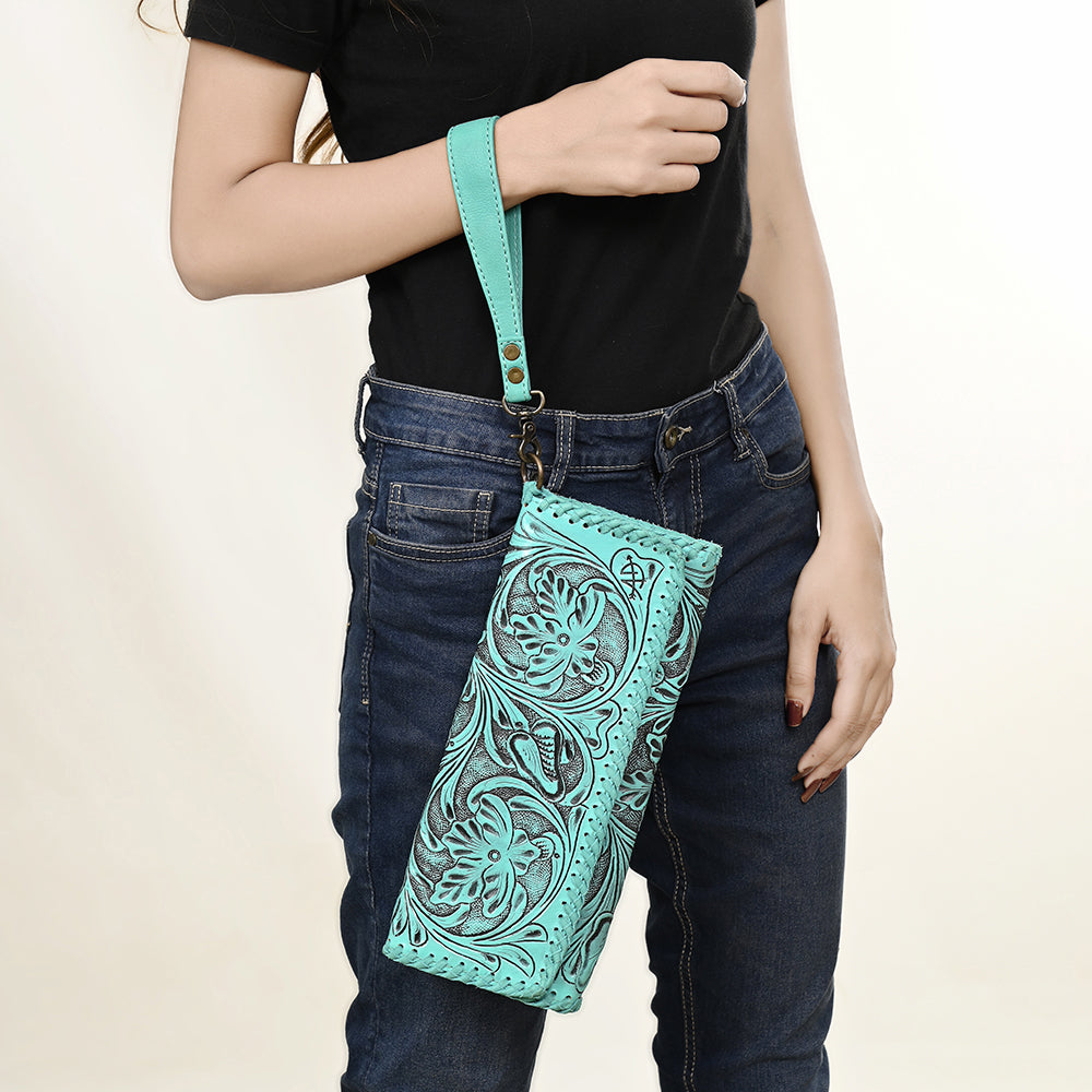 American Darling Hand-Tooled Genuine Leather Wallet