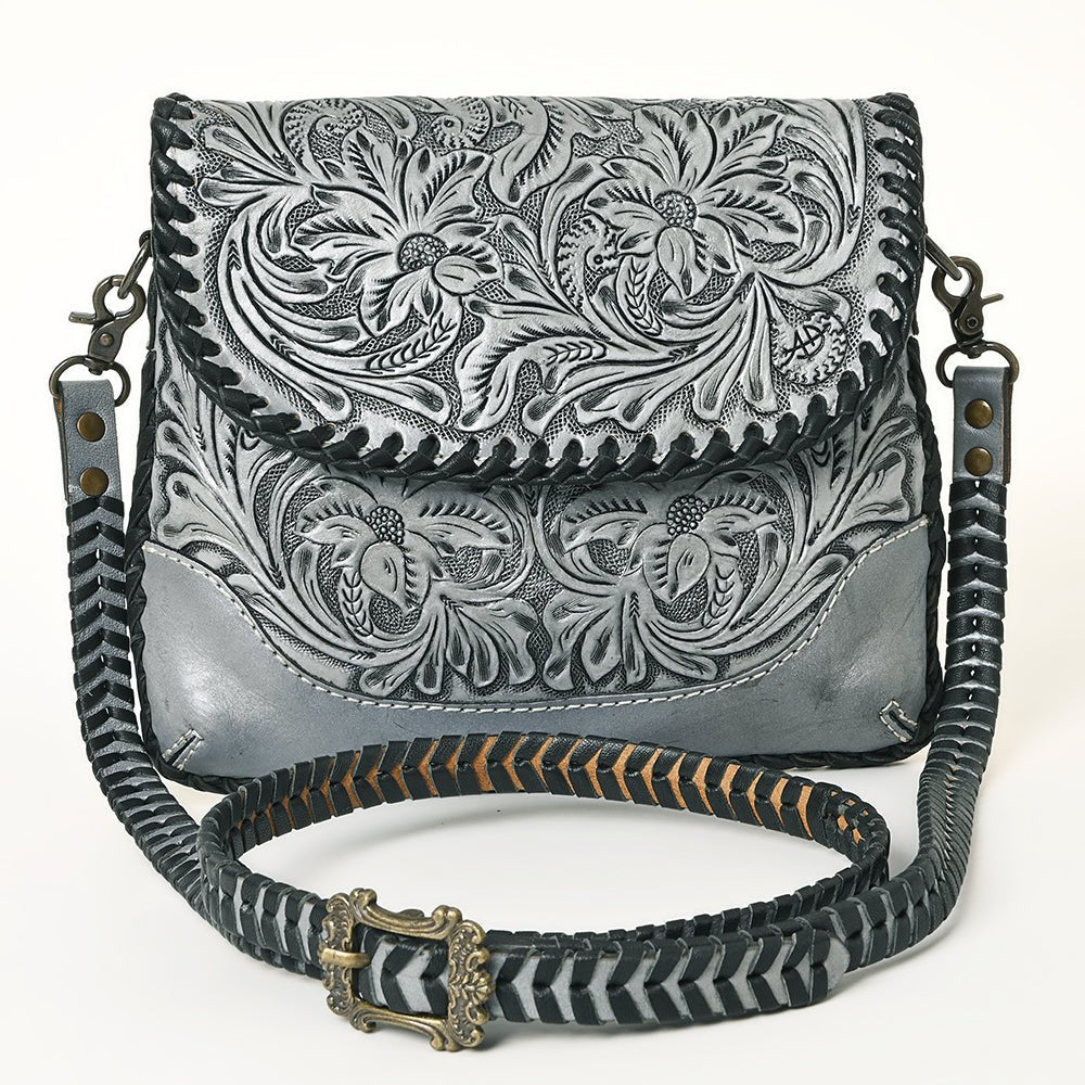 American Darling Small Crossbody Hand Tooled Genuine Leather