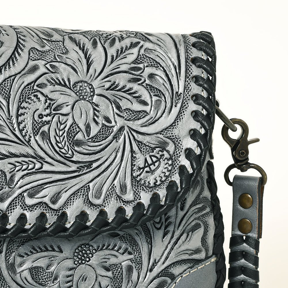 American Darling Small Crossbody Hand Tooled Genuine Leather
