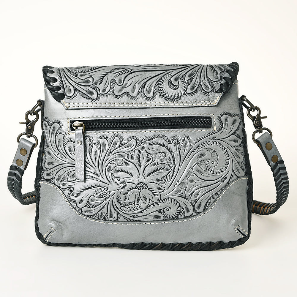American Darling Western Leather Crossbody Bag – Handcrafted with Hand-Tooled Floral Carving, Genuine Leather, Durable and Stylish