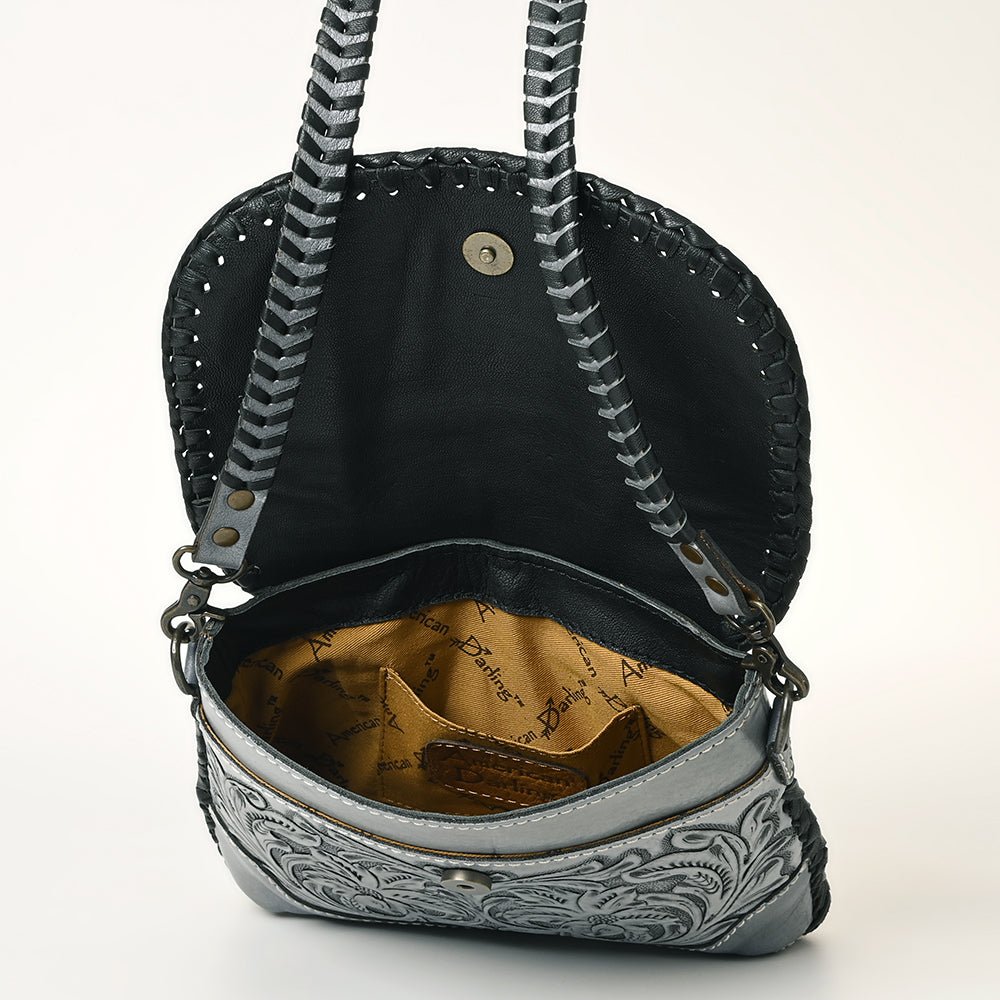 American Darling Small Crossbody Hand Tooled Genuine Leather