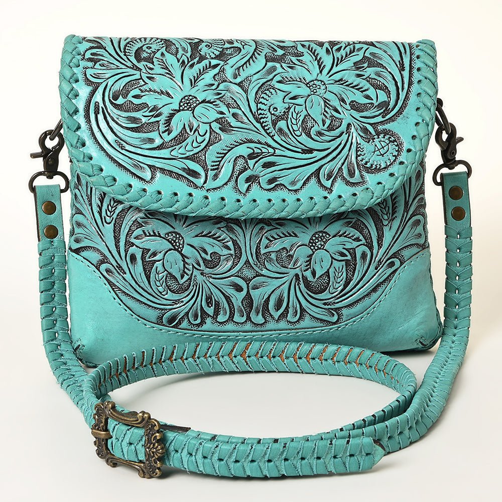 American Darling Small Crossbody Hand Tooled Genuine Leather
