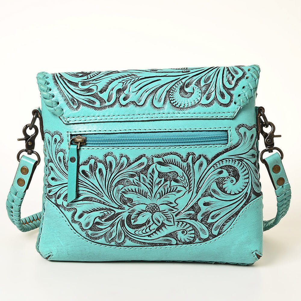 American Darling Small Crossbody Hand Tooled Genuine Leather