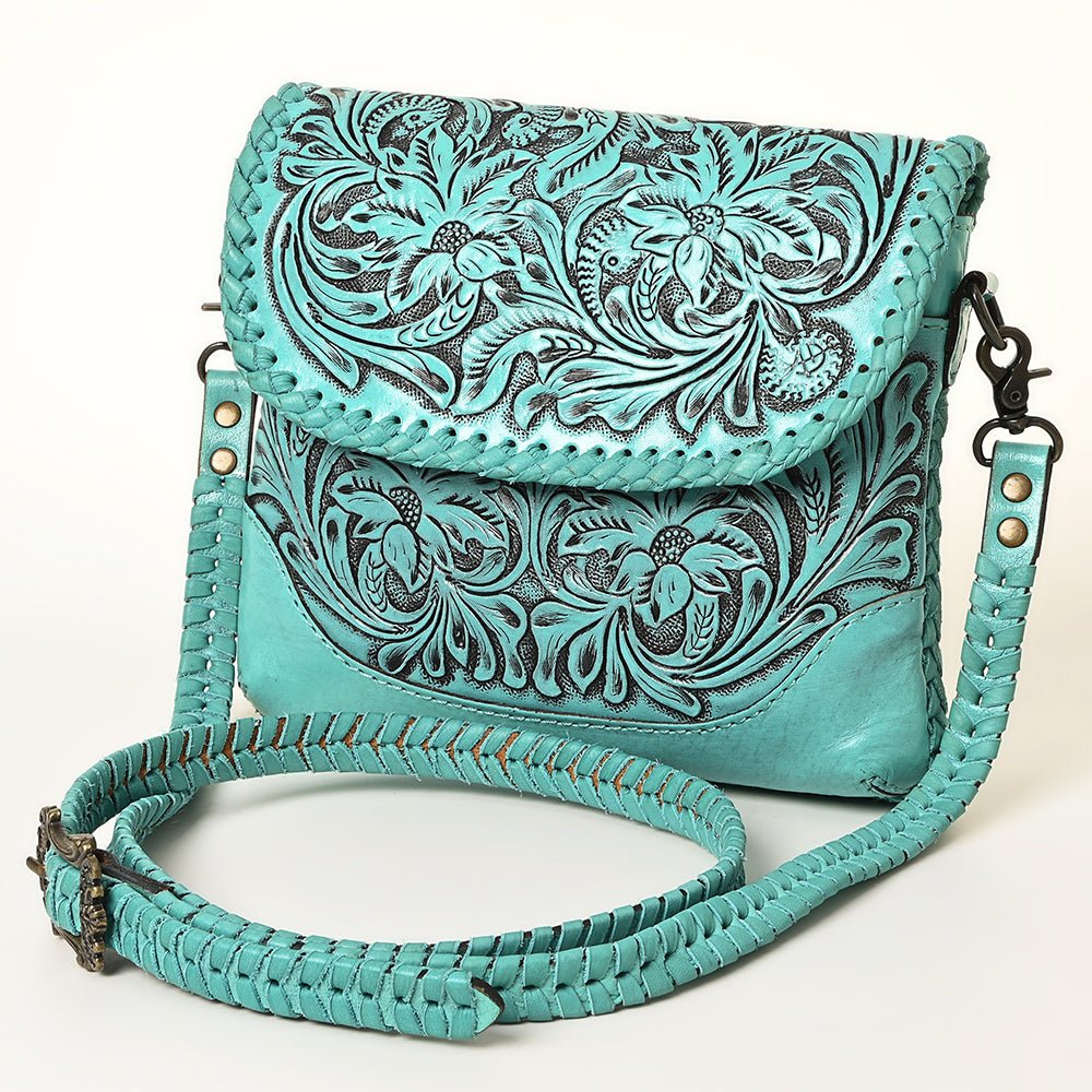 American Darling Small Crossbody Hand Tooled Genuine Leather
