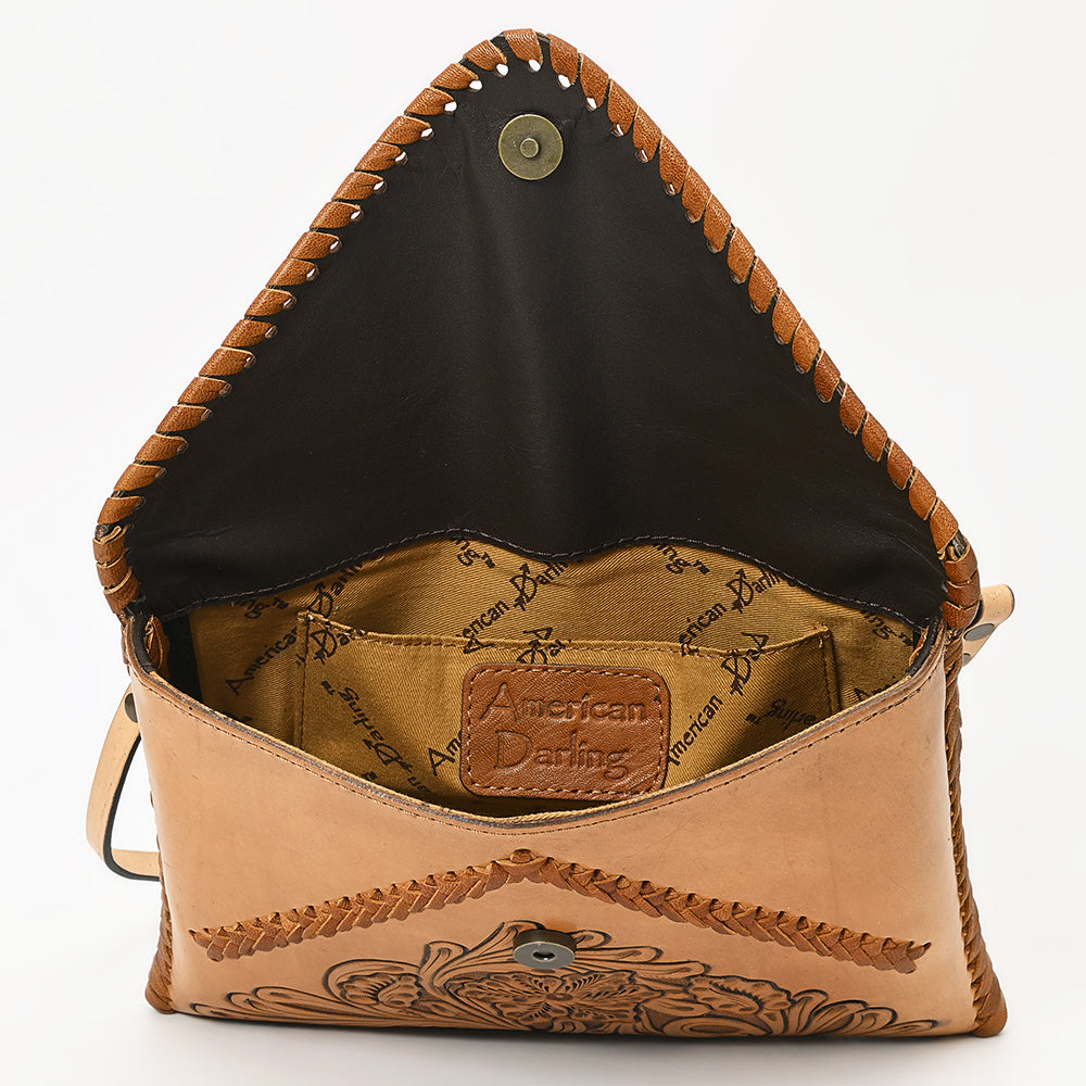 American Darling Envelope Hand Tooled Genuine Leather