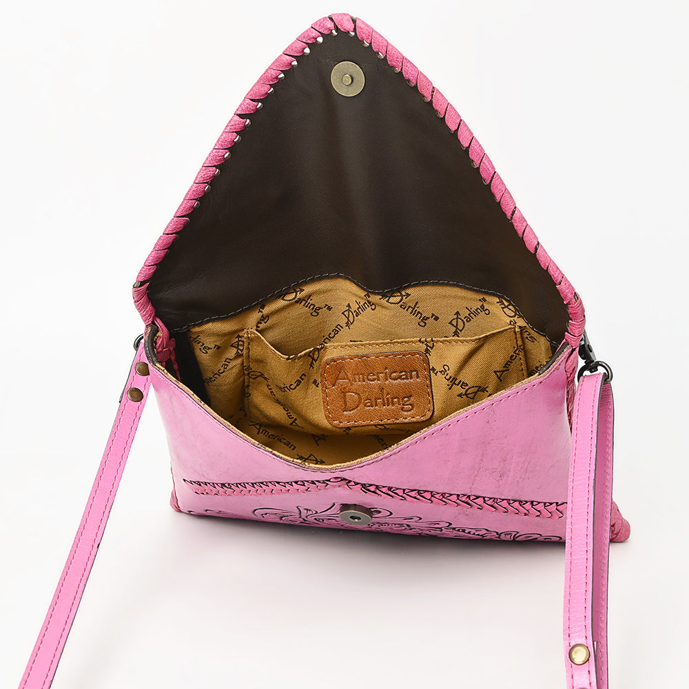 American Darling Envelope Hand Tooled Genuine Leather