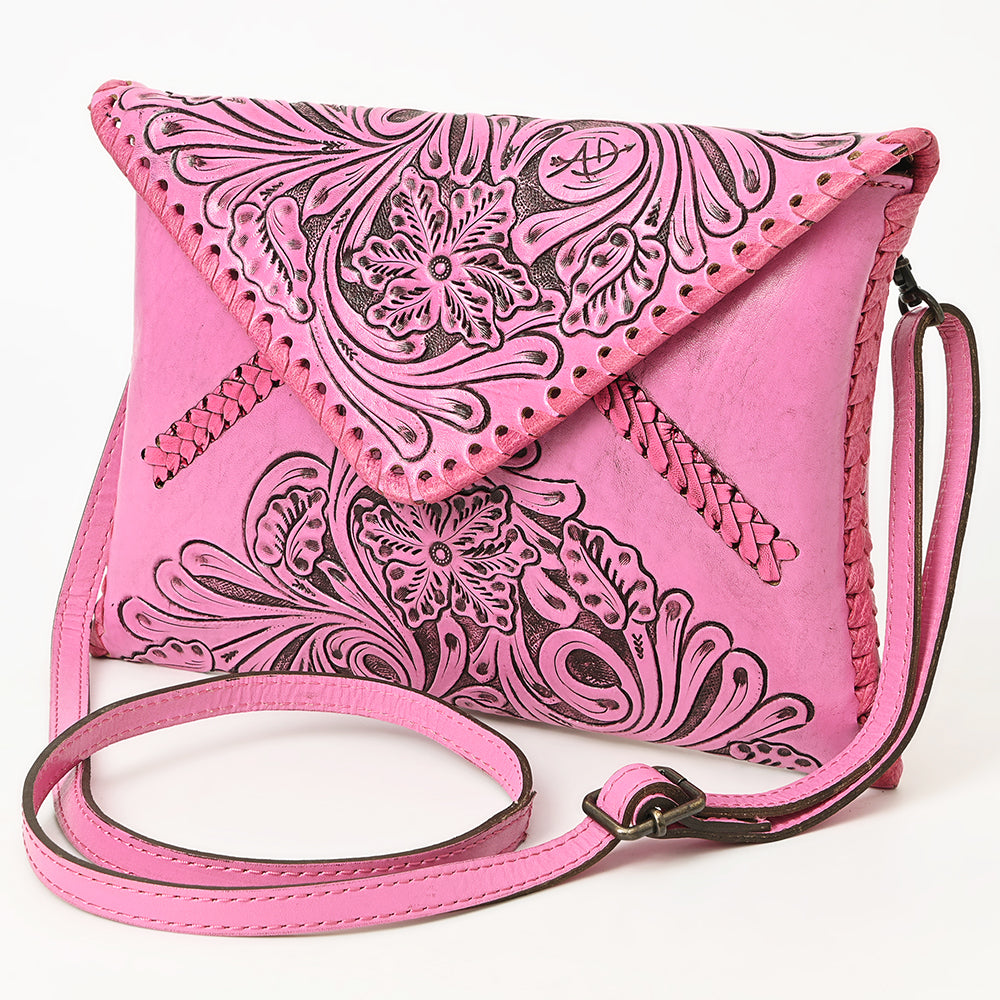 American Darling Envelope Hand Tooled Genuine Leather