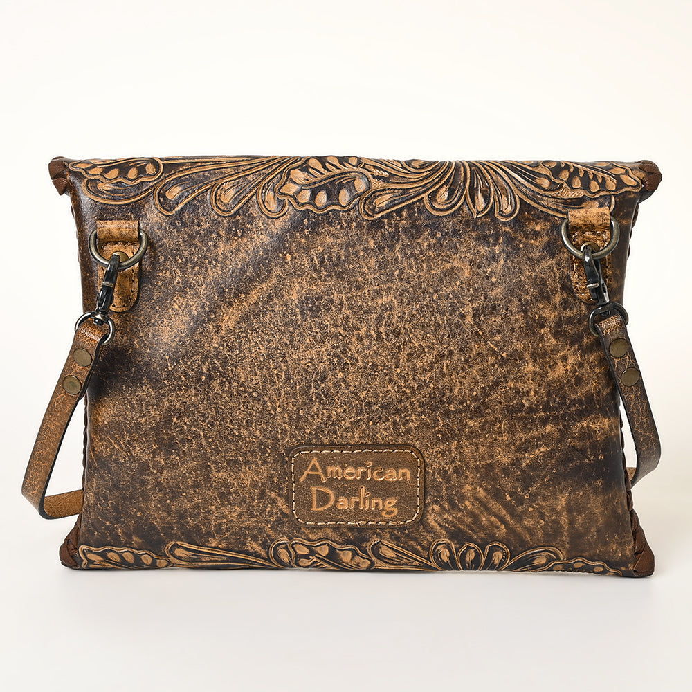 American Darling Envelope Hand Tooled Genuine Leather