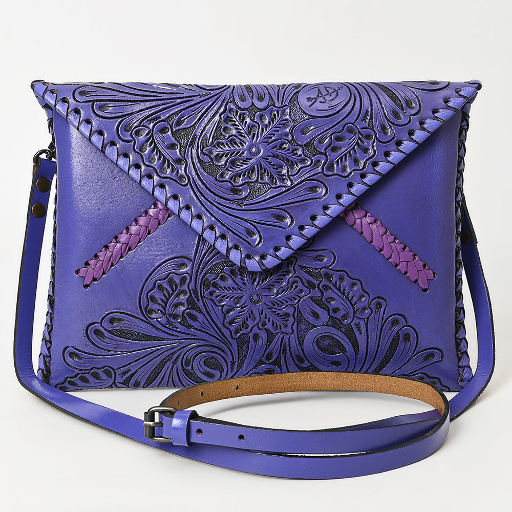 American Darling Envelope Hand Tooled Genuine Leather