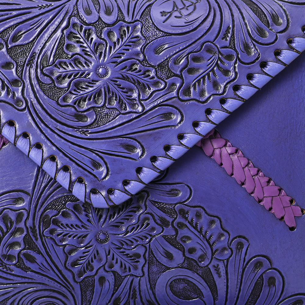 American Darling Envelope Hand Tooled Genuine Leather