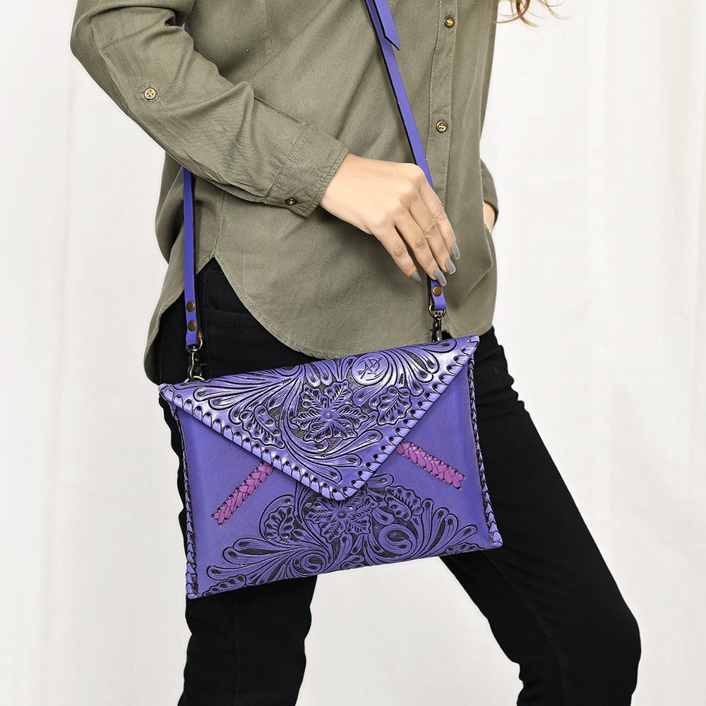 American Darling Envelope Hand Tooled Genuine Leather