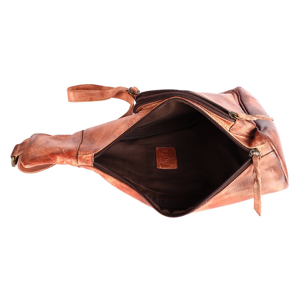 Never Mind Sling Vintage Handmade Genuine Cowhide Leather