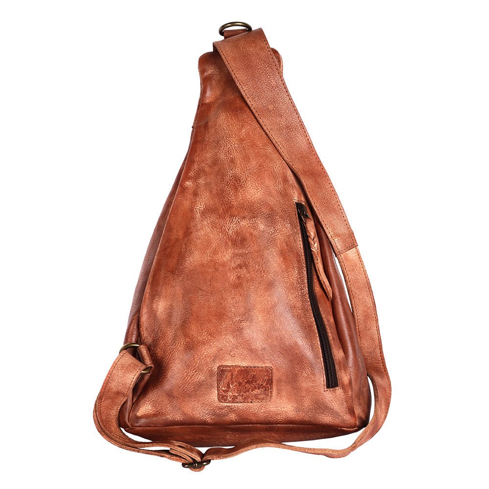 Never Mind Sling Vintage Handmade Genuine Cowhide Leather