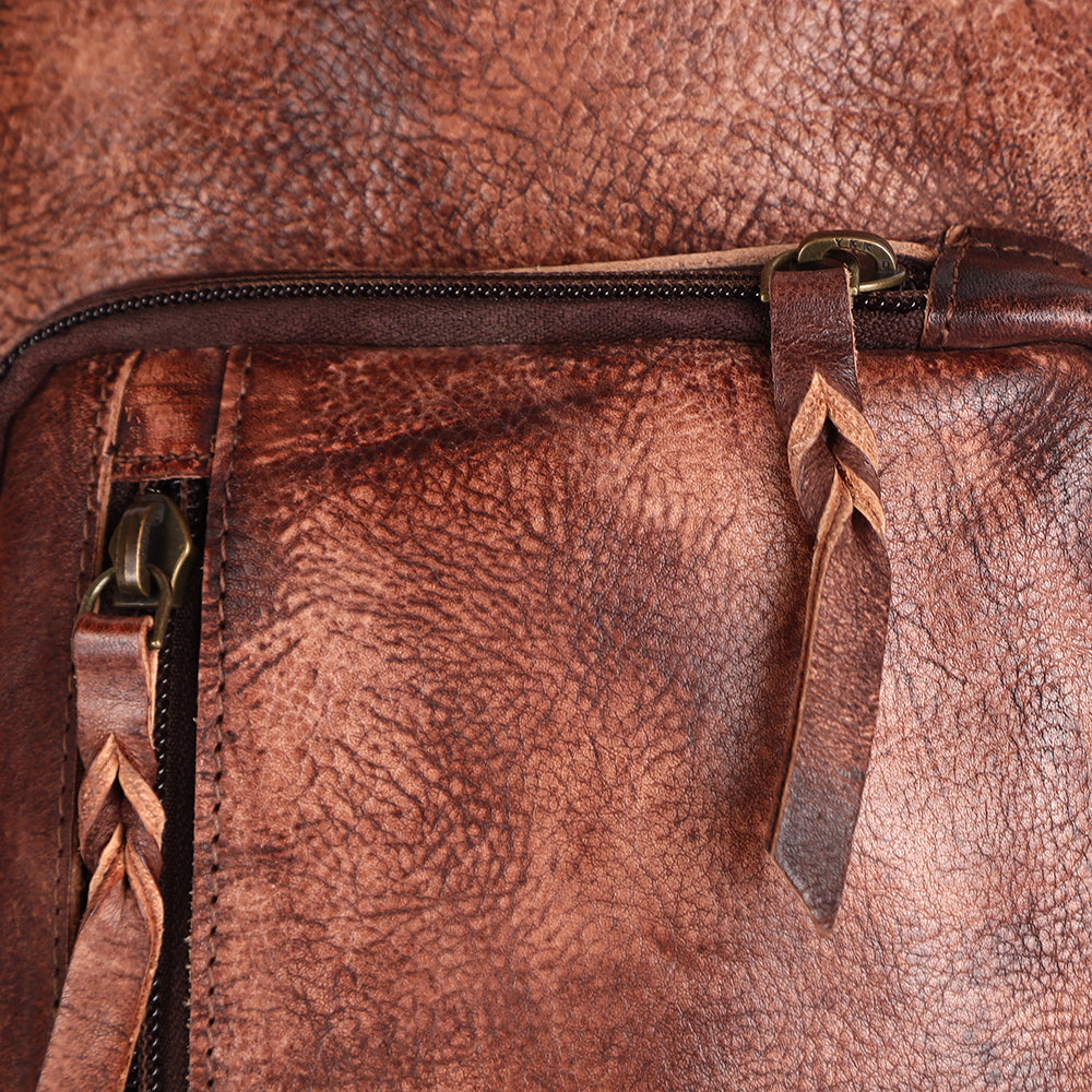Never Mind Sling Vintage Handmade Genuine Cowhide Leather