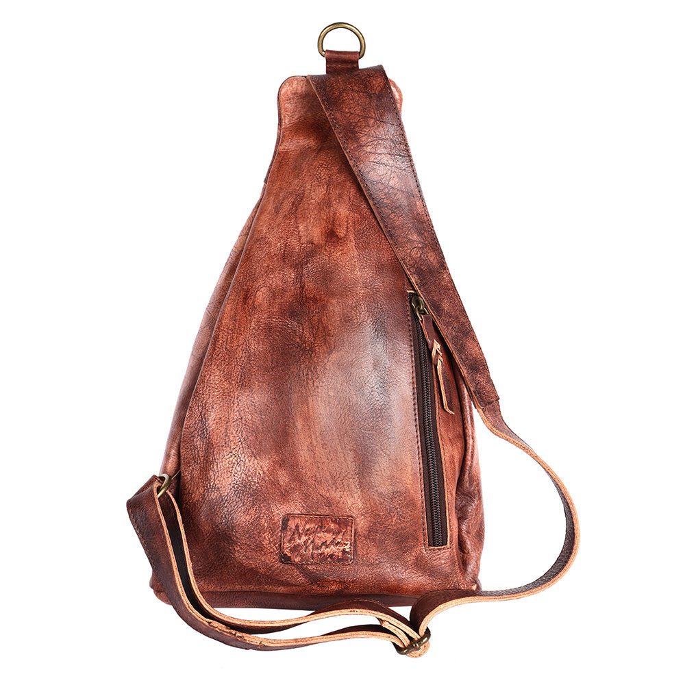 Never Mind Sling Vintage Handmade Genuine Cowhide Leather