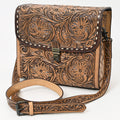 American Darling Hand-Tooled Genuine Leather Briefcase