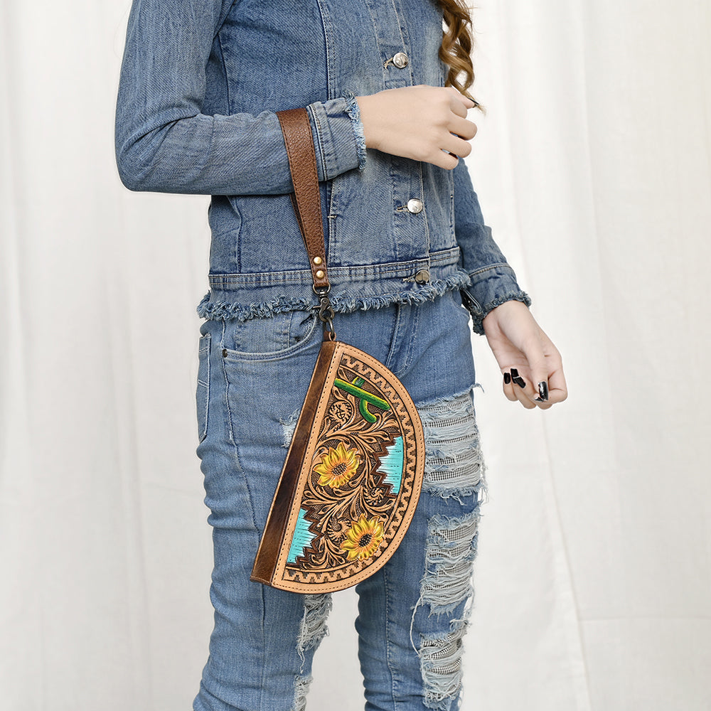 American Darling Hand Tooled Genuine Leather