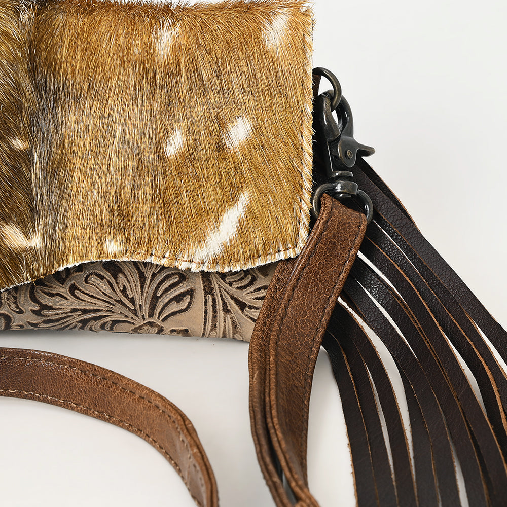American Darling Hair-On Genuine Leather Crossbody Bag