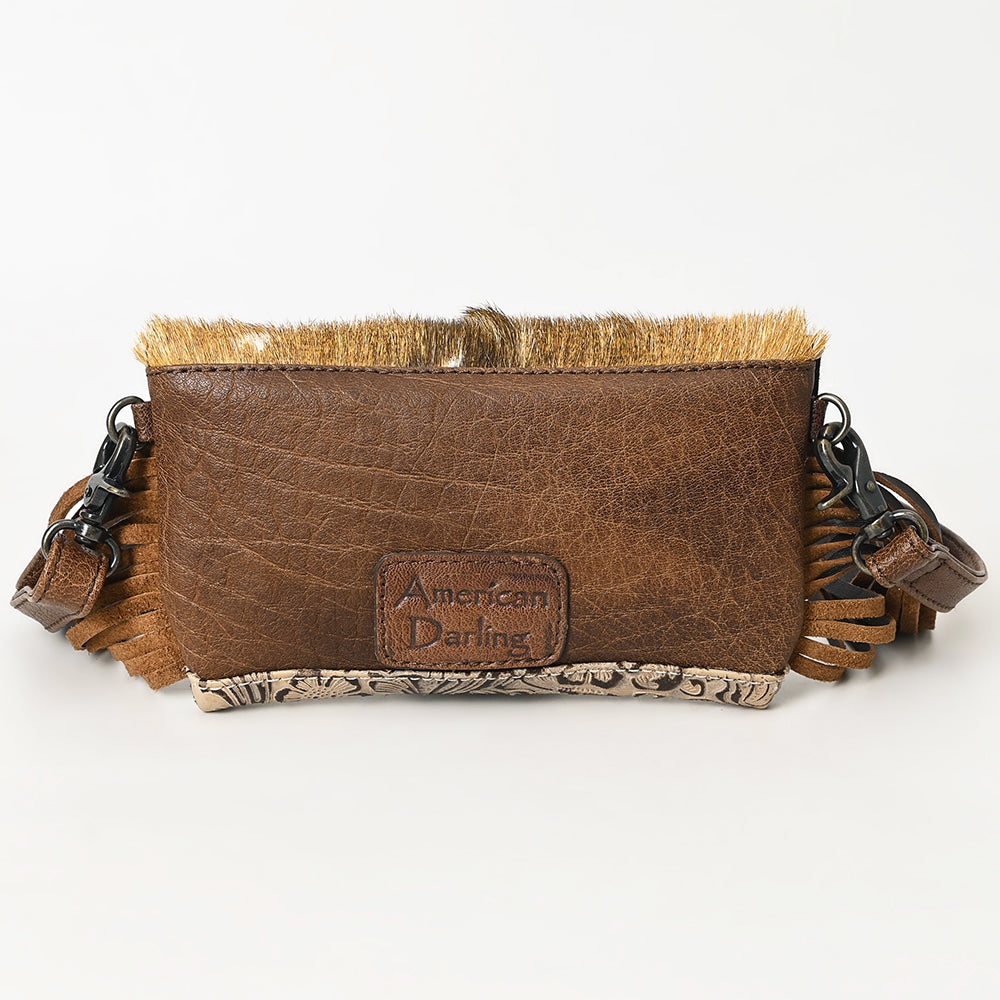 American Darling Hair-On Genuine Leather Crossbody Bag