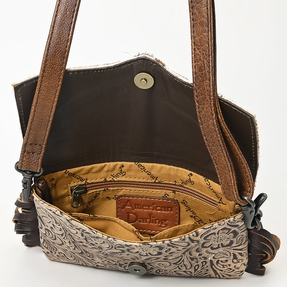 American Darling Hair-On Genuine Leather Crossbody Bag
