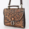 American Darling Hand-Tooled Genuine Leather Briefcase