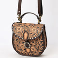 American Darling Hand-Tooled Genuine Leather Small Crossbody Bag