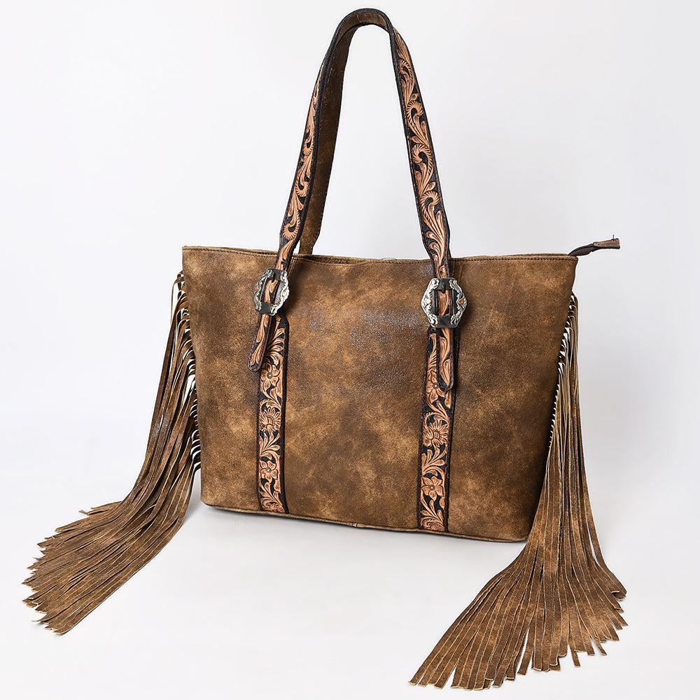 American Darling Hand-Tooled Genuine Leather Tote