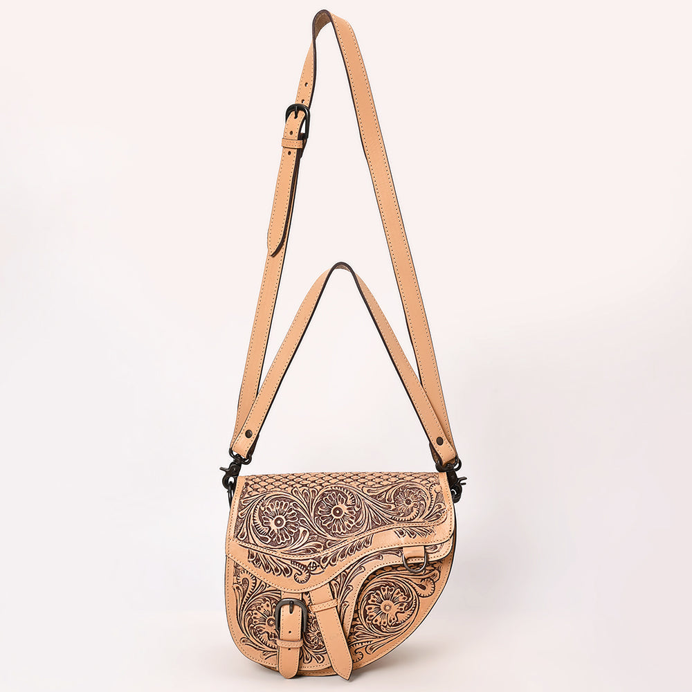 American Darling Crossbody Hand Tooled Genuine Leather