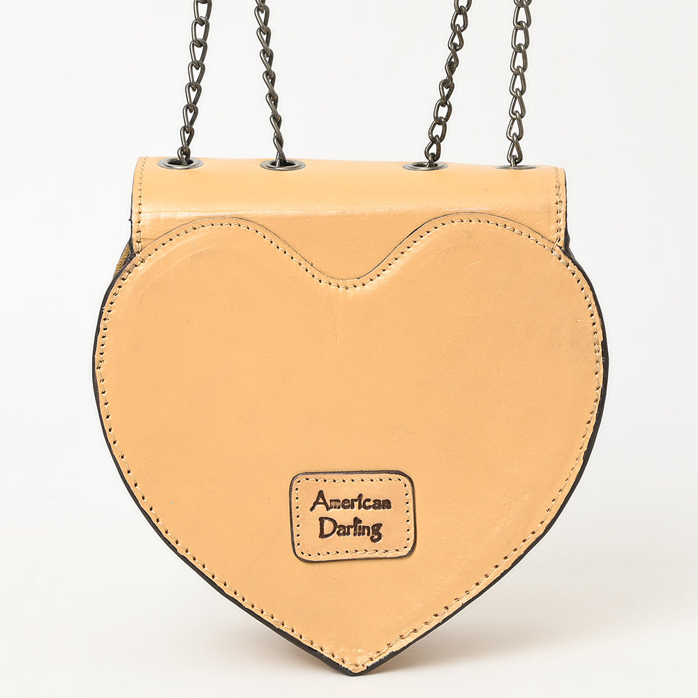 American Darling Hand-Tooled Genuine Leather Crossbody Bag