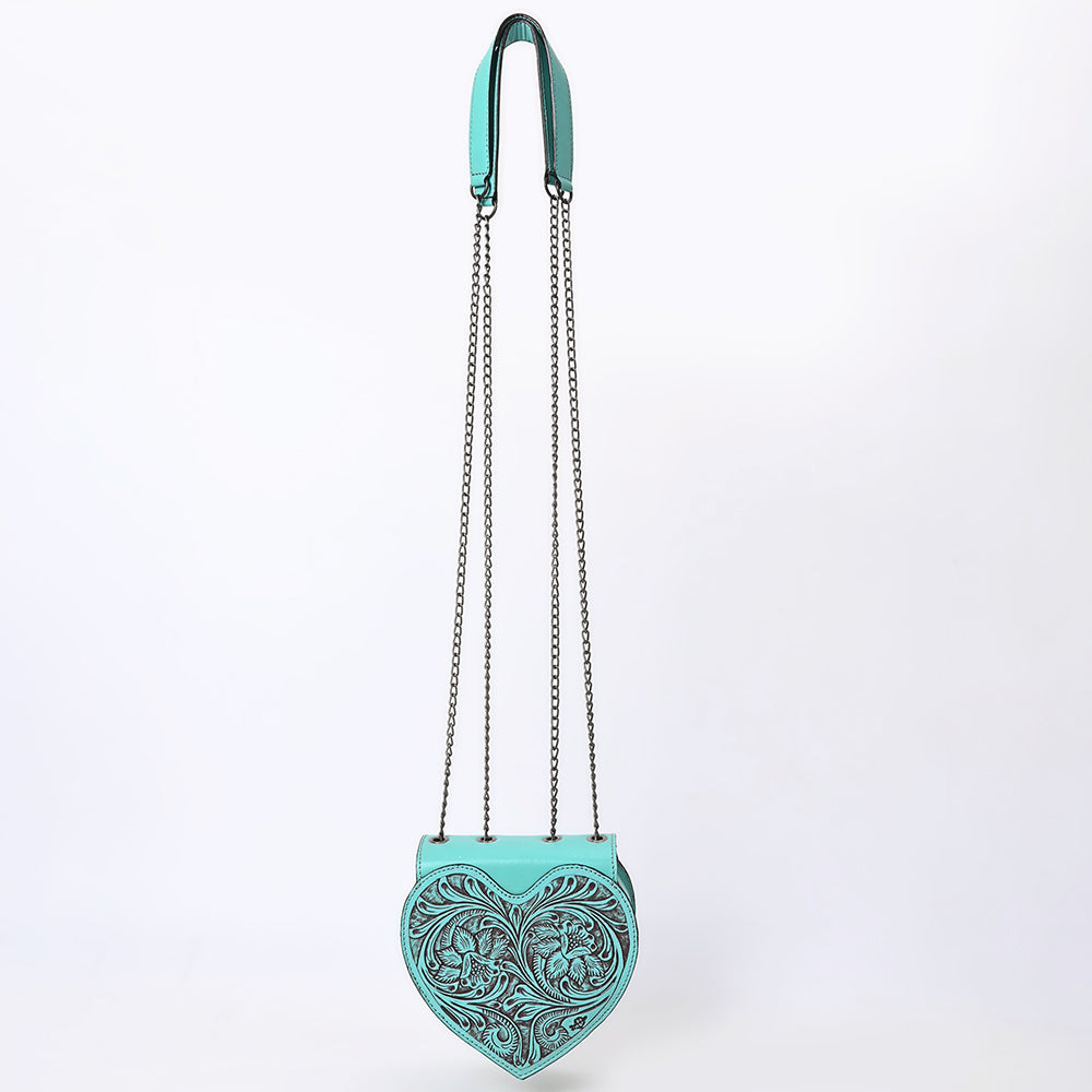 American Darling Crossbody Hand Tooled Genuine Leather