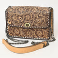 American Darling Hand-Tooled Genuine Leather Small Crossbody Bag