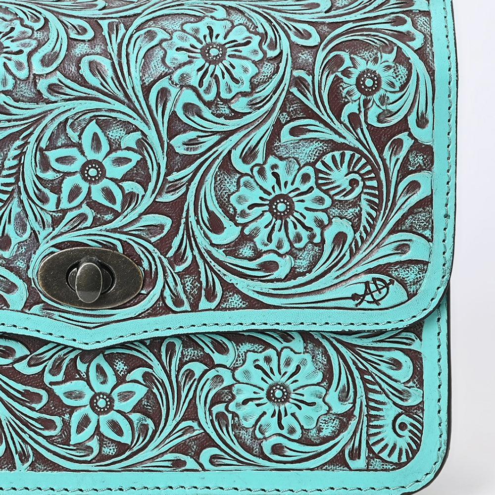 American Darling Crossbody Hand Tooled Genuine Leather